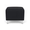 Lesro Siena Lounge Reception 1 Seat Bench, Brushed Steel, MD Black Upholstery SN1001 - alternate 1